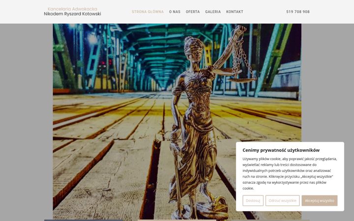 Screenshot of kancelaria-kotowski.com.pl