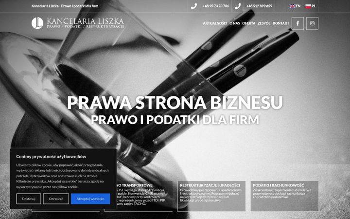 Screenshot of kancelaria-liszka.pl