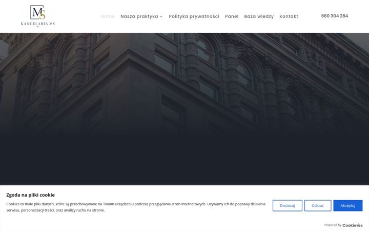 Screenshot of kancelaria-ms.eu
