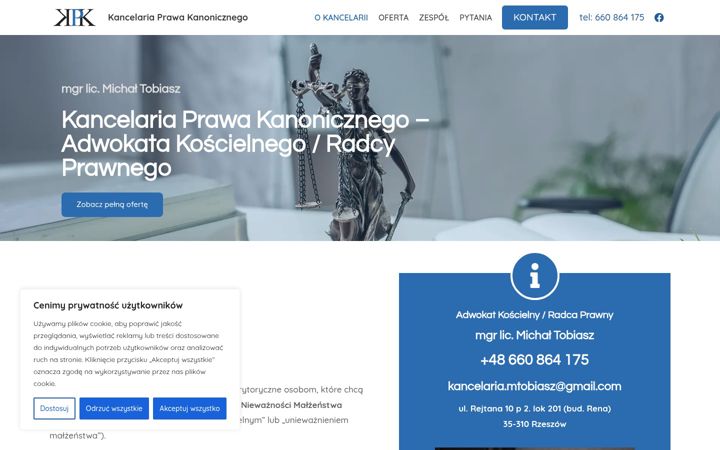 Screenshot of kancelaria-mtobiasz.pl