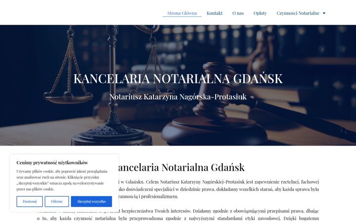 Screenshot of kancelaria-notarialna-gdansk.pl