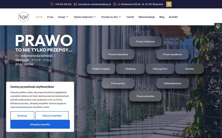Screenshot of kancelaria-nw.pl