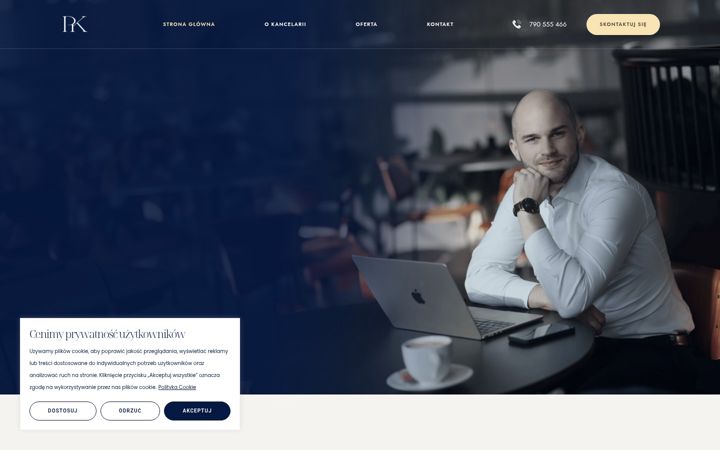 Screenshot of kancelaria-pklegal.pl