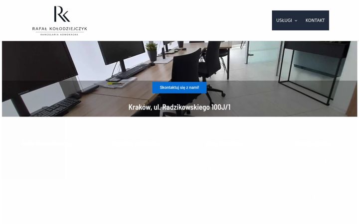 Screenshot of kancelaria-prawna-krakow.pl