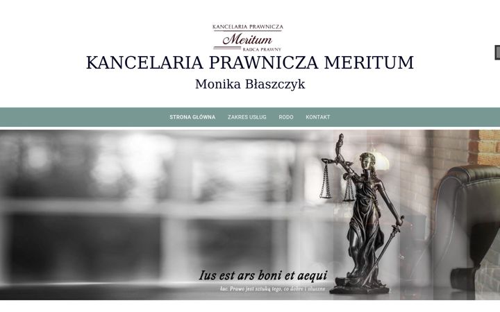 Screenshot of kancelaria-prawnicza-meritum.pl