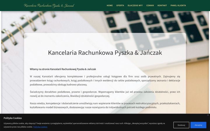Screenshot of kancelaria-pyszkajanczak.pl