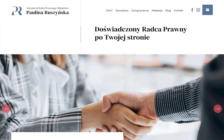 Screenshot of kancelaria-ruszynska.pl