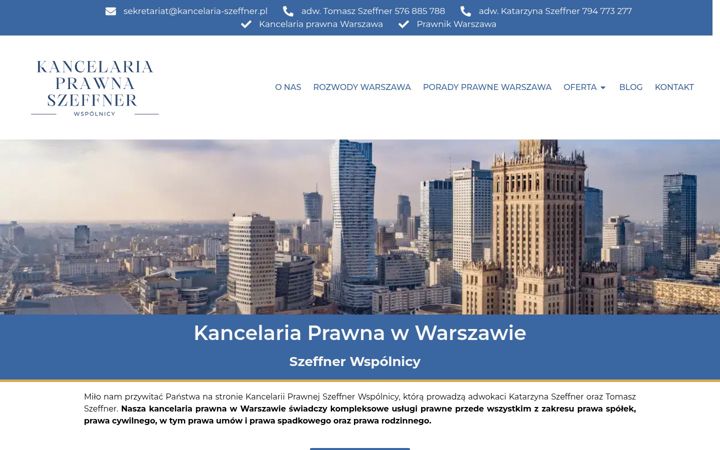 Screenshot of kancelaria-szeffner.pl