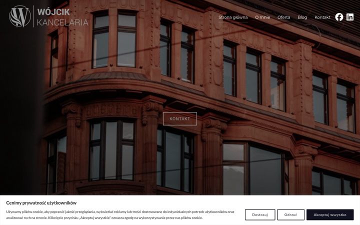 Screenshot of kancelaria-wojcik.com.pl