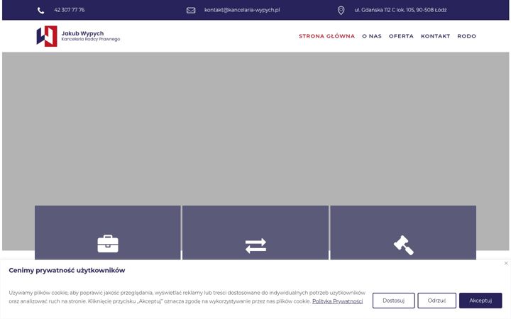 Screenshot of kancelaria-wypych.pl