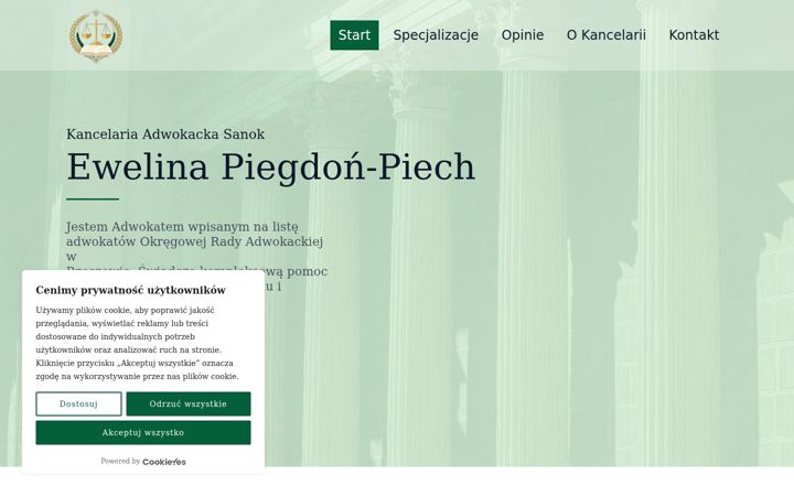 Screenshot of kancelariaadwokackasanok.pl