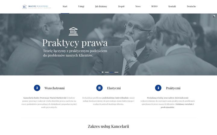 Screenshot of kancelariaburkowski.pl