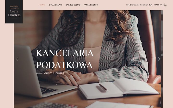 Screenshot of kancelariachudzik.pl