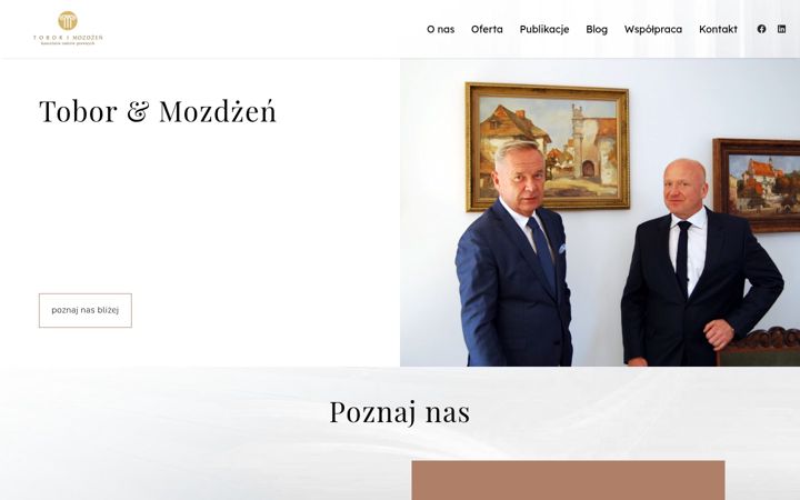 Screenshot of kancelariatobor.com