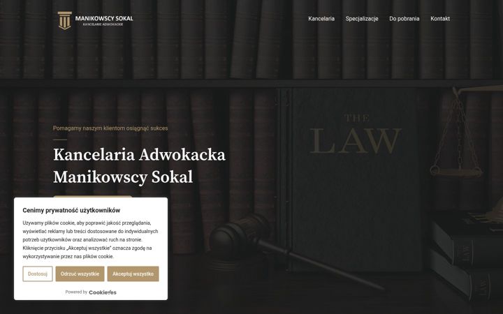 Screenshot of kancelarieadwokackie.net.pl