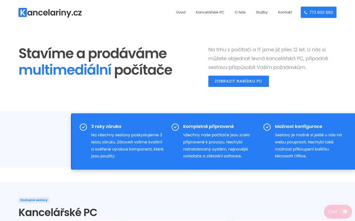 Screenshot of kancelariny.cz