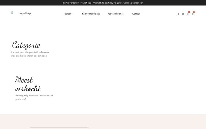 Screenshot of kandelaarshop.nl