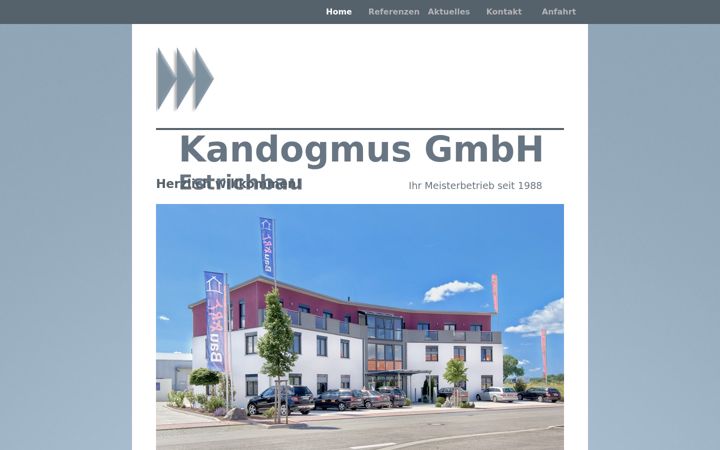 Screenshot of kandogmus-estrichbau.de