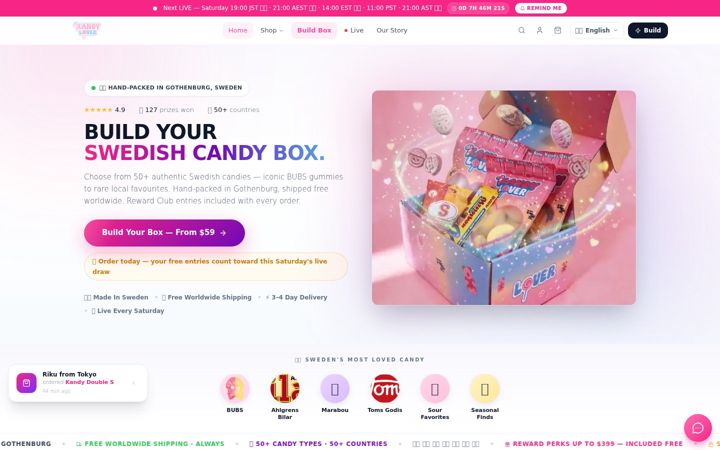Screenshot of kandylover.com