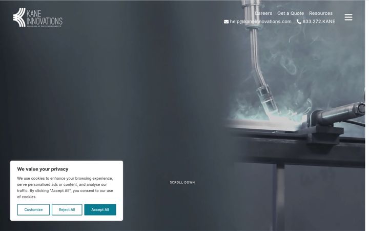 Screenshot of kaneinnovations.com