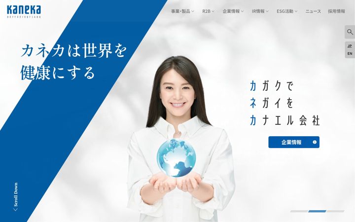 Screenshot of kaneka.co.jp
