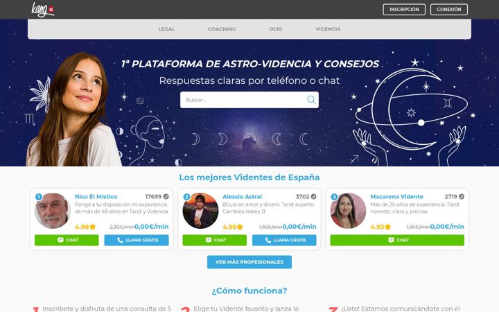 Screenshot of kang.es
