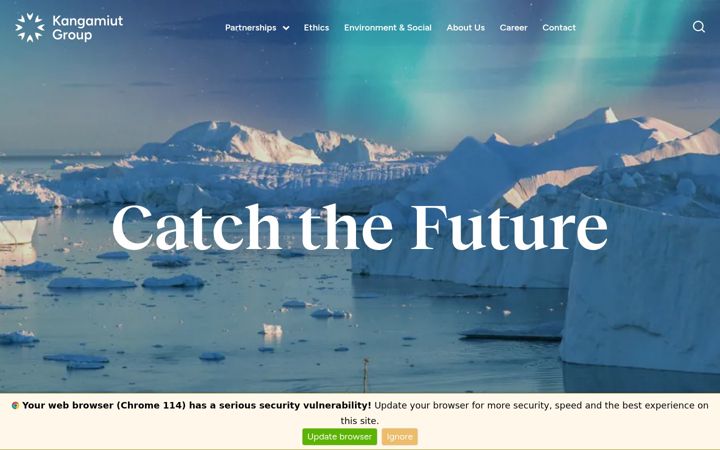 Screenshot of kangamiutgroup.com