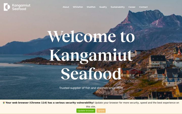 Screenshot of kangamiutseafood.com
