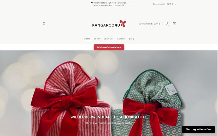 Screenshot of kangaroo4u.de