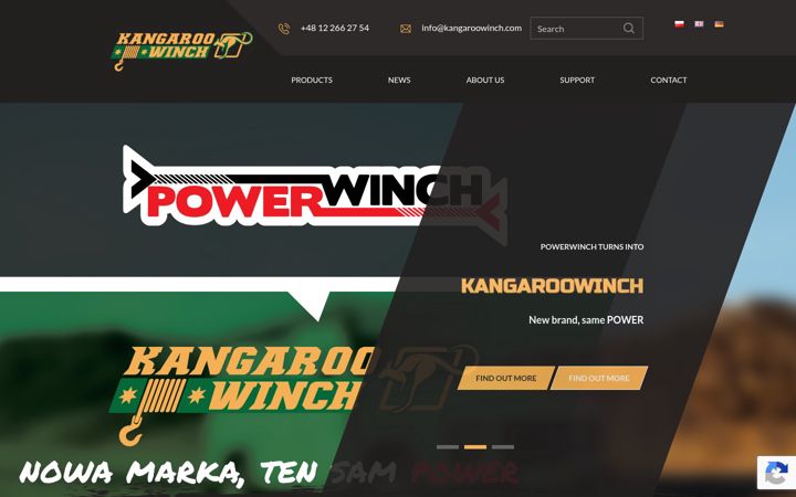 Screenshot of kangaroowinch.com