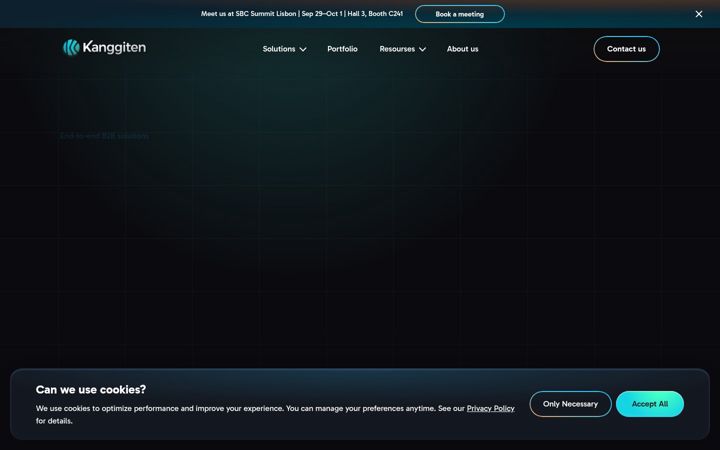 Screenshot of kanggiten.com