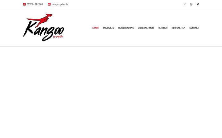 Screenshot of kangoo-reha.de
