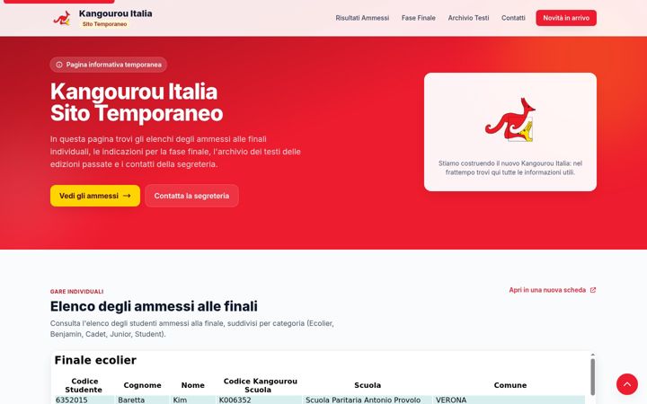 Screenshot of kangourou.it