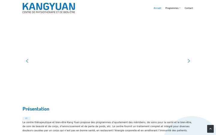 Screenshot of kangyuan.be