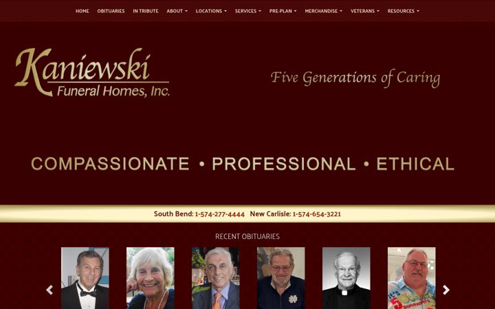 Screenshot of kaniewski.com