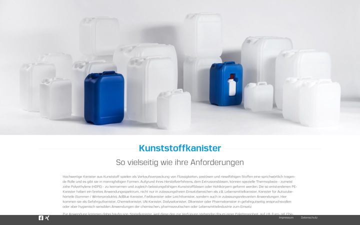 Screenshot of kanister.de