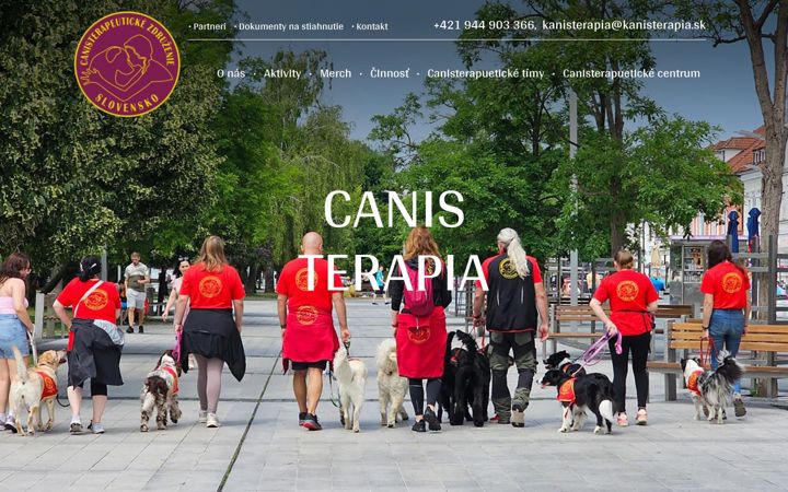 Screenshot of kanisterapia.sk