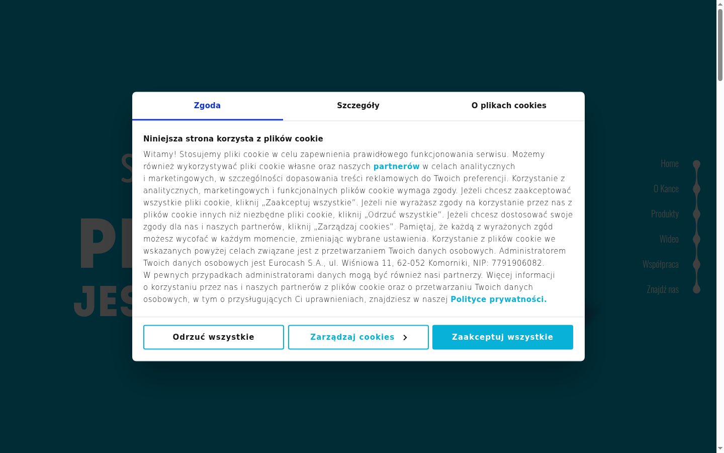 Capture d'écran de la bannière de consentement affichée avant toute interaction