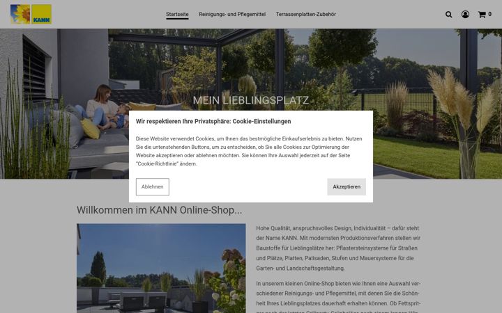 Screenshot of kann-shop.de