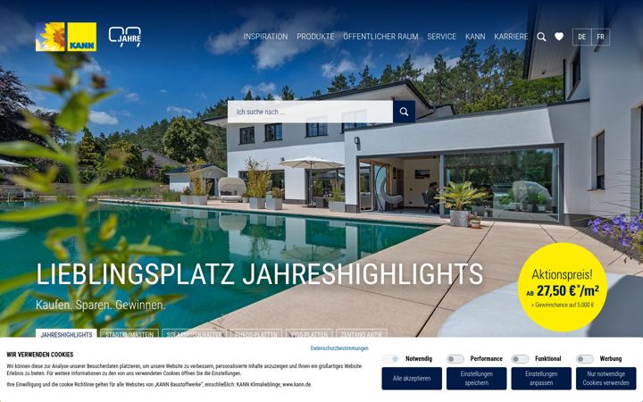 Screenshot of kann.de