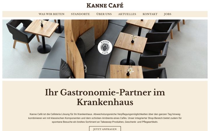 Screenshot of kanne-cafe.de