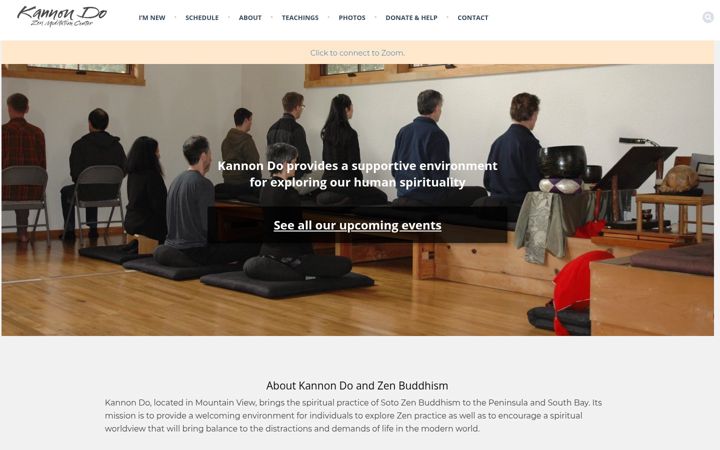 Screenshot of kannondo.org