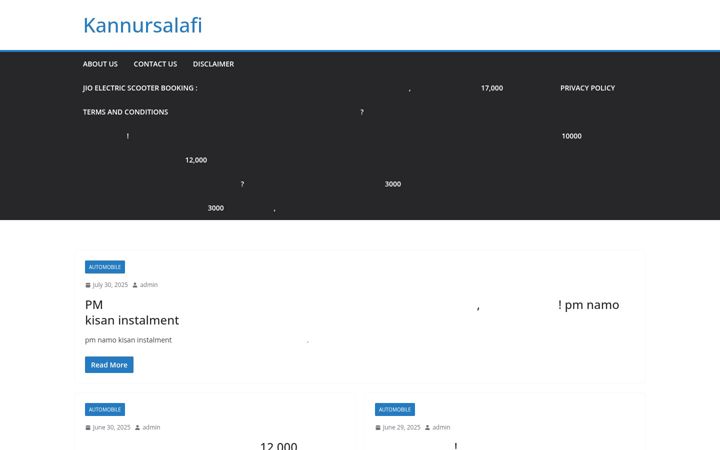 Screenshot of kannursalafi.com