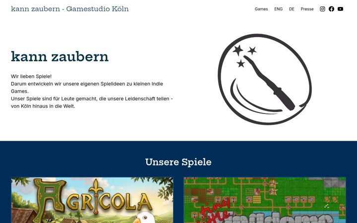 Screenshot of kannzaubern.de