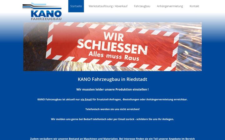 Screenshot of kano-fahrzeugbau.de