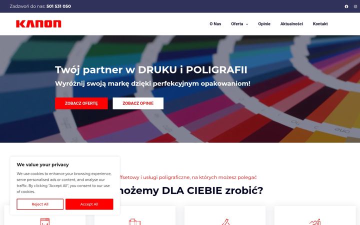 Screenshot of kanondruk.pl