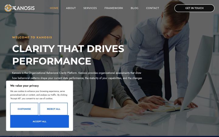 Screenshot of kanosis.com