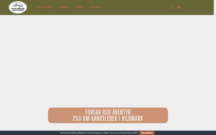 Screenshot of kanotcamping.se