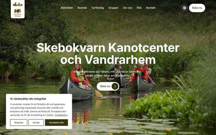 Screenshot of kanotcenter.se