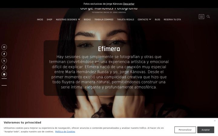 Screenshot of kanovasfotografia.com